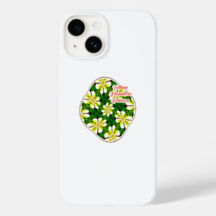 geel Frangipani-patroon Case-Mate iPhone 14 Hoesje