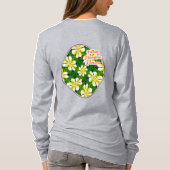 geel Frangipani-patroon T-shirt (Achterkant)