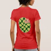 geel Frangipani-patroon T-shirt (Achterkant)