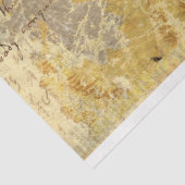  geel Frans rustieke botanische ontkoppeling Tissuepapier (Detail)