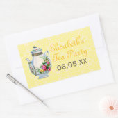 Geel  Frans Tea Party Favor Stickers (Envelop)