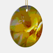 Geel Freesia Digital Manipulation Ornament (Rechts)
