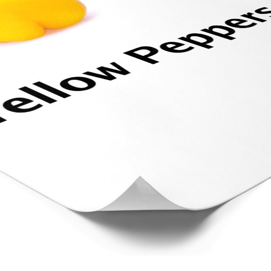 Geel fruit en groenten poster (Hoek)