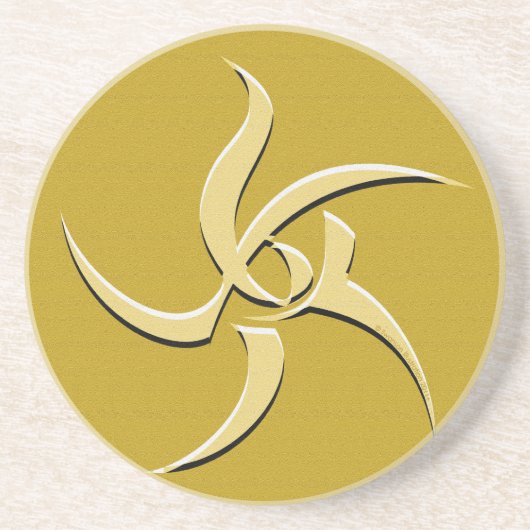 Geel gebarentaal Oudergebarentaal Onderzetter (Voorkant)