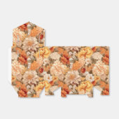  geel gebrande oranje beige bruine bloemen bedankdoosjes (Uitgevouwen)