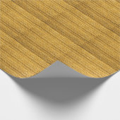 Geel gebreide trendy achtergrond cadeaupapier (Hoek)