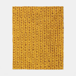 Geel gebreide wol, hoge resolutie textuur. fleece deken