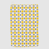 Geel gecontroleerd golfhanddoek (Voorkant)