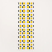 Geel gecontroleerd yogamat (Voorkant)