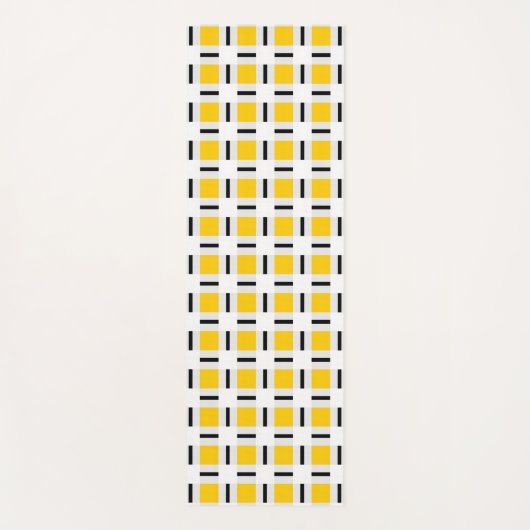 Geel gecontroleerd yogamat (Voorkant)