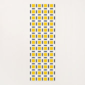 Geel gecontroleerd yogamat (Achterkant)