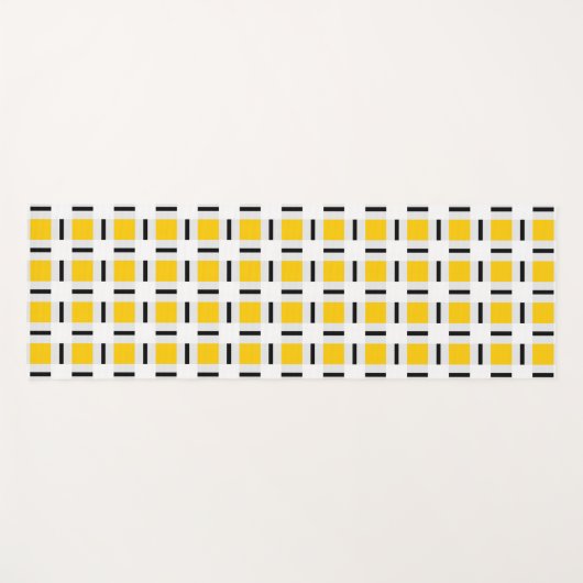Geel gecontroleerd yogamat (Voorkant (horizontaal))