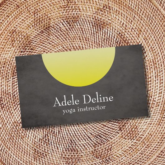 Geel Geel Geel Visitekaartje Instructeur