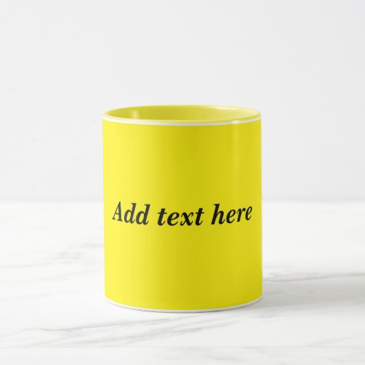 Geel-geel, gewoon zonnegeel, mok (Midden)