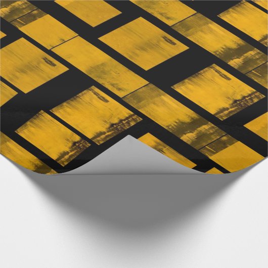 Geel geel papier met glanzend opvulpapier (Hoek)