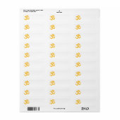 Geel geel symbool om gekraakt etiket (Full Sheet)