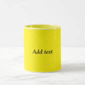 Geel-geel, zonneschijn sjabloon mok (Midden)