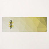 Geel-geelbruin maaswijdpatroon yogamat (Voorkant (horizontaal))