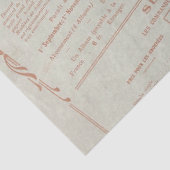 Geel gehakt vogelnestvlinder Franse ontkoppeling Tissuepapier (Detail)