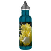 Geel gekaard Iris Irisis Flowers floral 710 ml W Waterfles (Links)