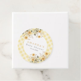 Geel Gekke Gans Baby shower Bedankjes Labels