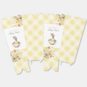 Geel Gekke Gans Baby shower Popcorn Bedankdoosjes (Ongevouwen)