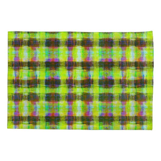 Geel gekleurd afdrukken kussensloop (Achterkant-Links)