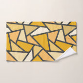 Geel gekleurd glazen patroon bad handdoek (Handdoek)