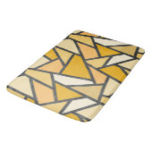 Geel gekleurd glazen patroon badmat (Gekanteld)