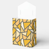 Geel gekleurd glazen patroon bedankdoosjes (Geopend)
