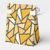 Geel gekleurd glazen patroon bedankdoosjes (Achterkant)