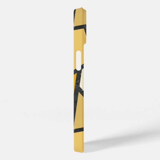 Geel gekleurd glazen patroon Case-Mate iPhone case (Achterkant / Rechts)