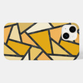 Geel gekleurd glazen patroon Case-Mate iPhone case (Achterkant (horizontaal))