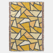 Geel gekleurd glazen patroon deken (Voorkant Verticaal)