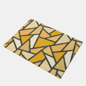 Geel gekleurd glazen patroon deurmat (Schuin)