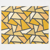 Geel gekleurd glazen patroon fleece deken (Voorkant (Horizontaal))