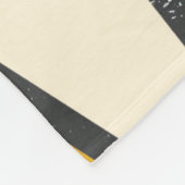 Geel gekleurd glazen patroon fleece deken (Hoek)