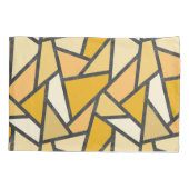 Geel gekleurd glazen patroon kussensloop (Achterkant)