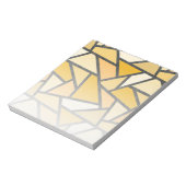 Geel gekleurd glazen patroon notitieblok (Linkerzijde)