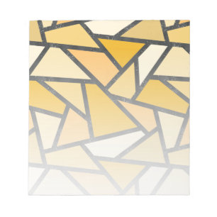 Geel gekleurd glazen patroon notitieblok