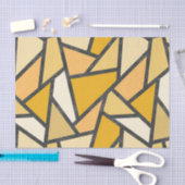 Geel gekleurd glazen patroon tissuepapier (Craft)