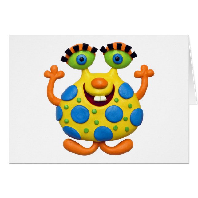 Geel gekleurd monster (Voorkant Horizontaal)