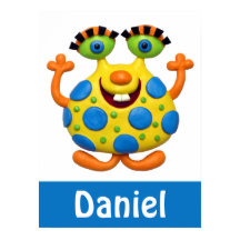 Geel gekleurd monster