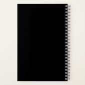 Geel gekleurd Paars geel schilderpatroon Notitieboek (Achterkant)