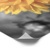 Geel gekleurde ventilator poster (Hoek)