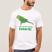 Geel gekroond Kakariki T-shirt (Voorkant)