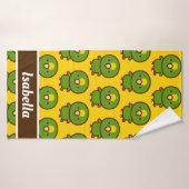 Geel gekroonde amazone badhanddoek (Badhanddoek)