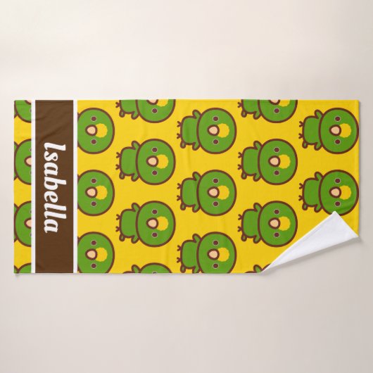 Geel gekroonde amazone badhanddoek (Badhanddoek)