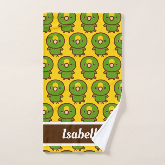 Geel gekroonde amazone handdoek (Handdoek)