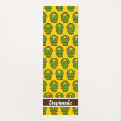 Geel gekroonde amazone yogamat (Voorkant)